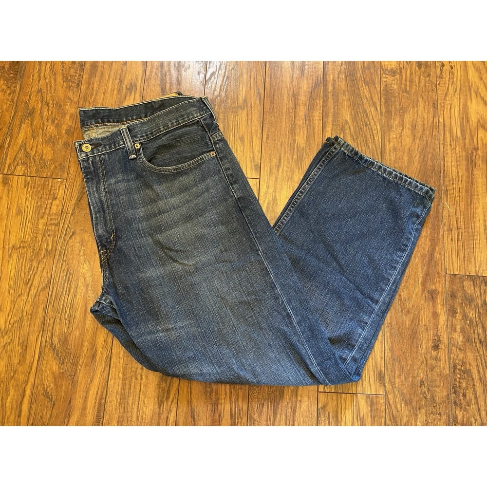 Levi's 569 Jeans Men's 38x32 Blue Relaxed Straight Leg Denim Medium Wash Dad